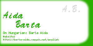 aida barta business card